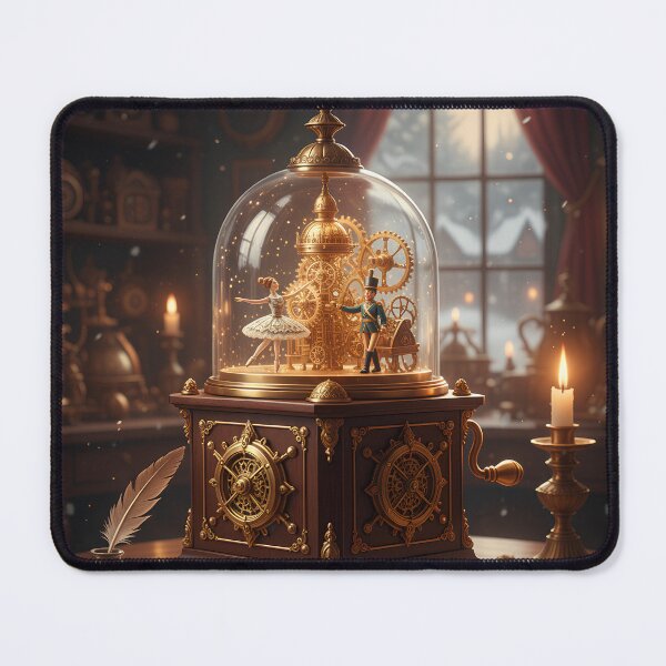 Item preview, Victorian Clockwork Music Box with Dancing Nutcracker soldier and ballerina designed and sold by Floraphoria.