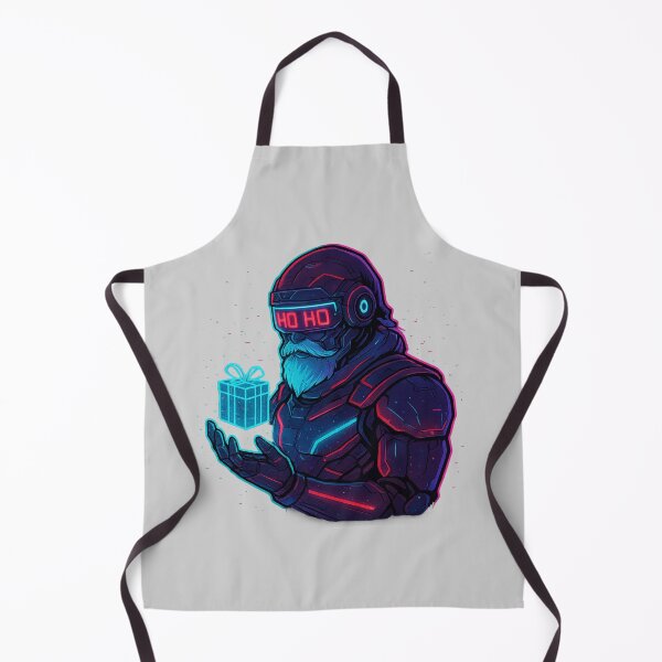 Artikelvorschau, Cyberpunk Santa Anime | Futuristic Neon Christmas Warrior With HUD Visor, Hologram Gift & Glitch Snow | Akira-Style Sci-Fi Holiday Art entworfen und verkauft von RedStudioPRO872.