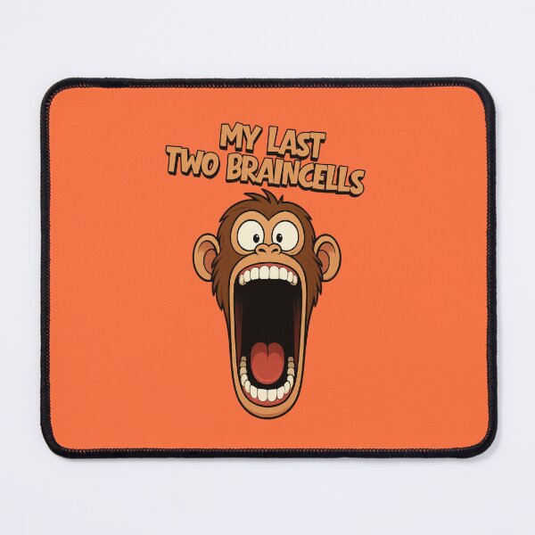 Item preview, My Last Two Braincells – Funny Monkey Meme designed and sold by Ivy-Triggs.