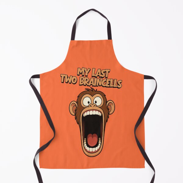 Item preview, My Last Two Braincells – Funny Monkey Meme designed and sold by Ivy-Triggs.