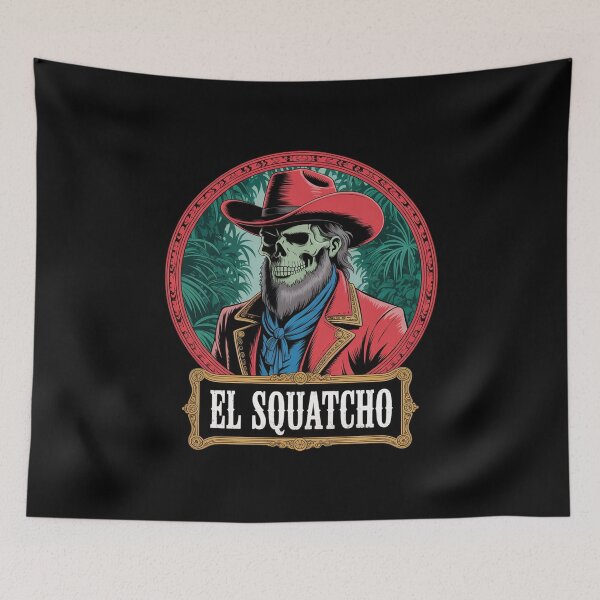 Item preview, El Squatcho Poncho – Western Bigfoot Sasquatch designed and sold by PowAcademy.