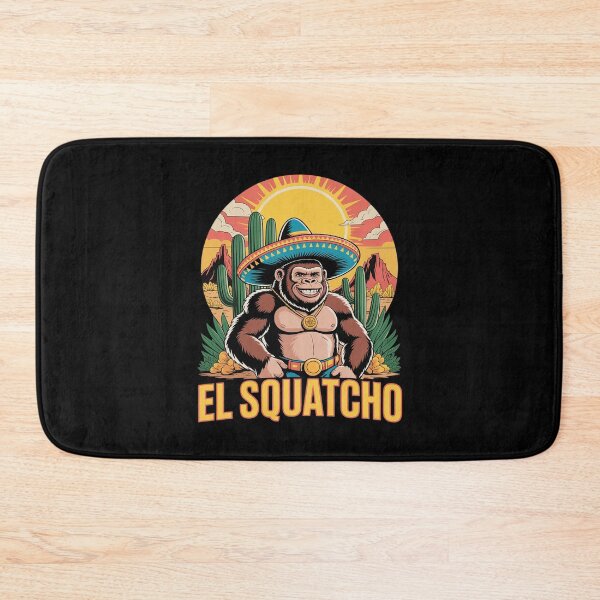 Item preview, El Squatcho Poncho Mexican Bigfoot Sasquatch Guardian designed and sold by PowAcademy.
