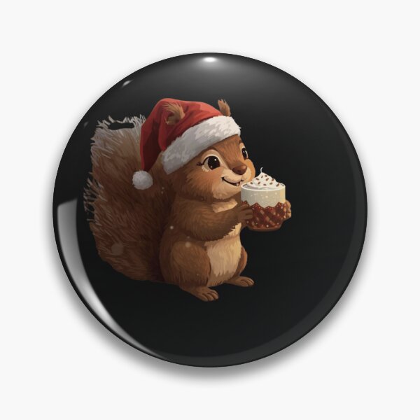 Item preview, Cute Cozy Squirrel – Christmas Cocoa Illustration | Holiday Animal Art designed and sold by Printsouf.