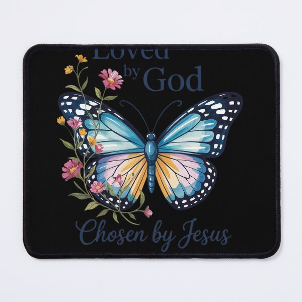 Item preview, Loved By God Chosen By Jesus Baptized 2025 Butterfly Floral  designed and sold by KotexTemu.