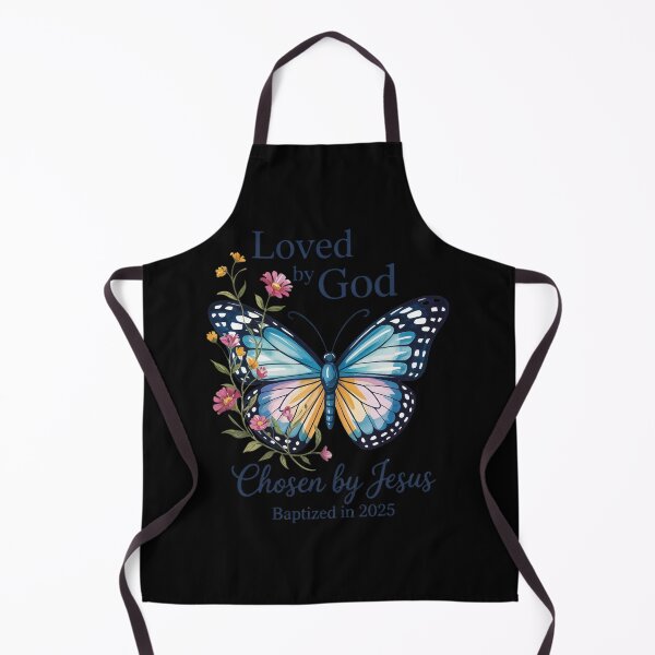 Item preview, Loved By God Chosen By Jesus Baptized 2025 Butterfly Floral designed and sold by KotexTemu.