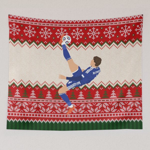 Item preview, Scott McTominay Scotland Christmas Design overhead kick designed and sold by Gegenpress Design.