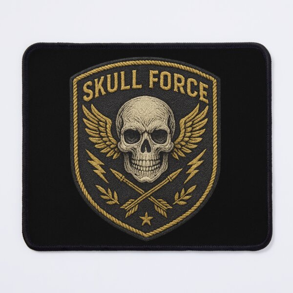 Item preview, Skull Force winged skull elite shield designed and sold by LaNadaYFundante.