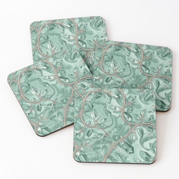 Item preview, Emerald Crystal Vine Pattern Luxurious Botanical Gem Design designed and sold by Trueways.