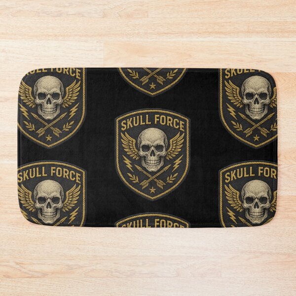 Item preview, Skull Force winged skull elite shield designed and sold by LaNadaYFundante.