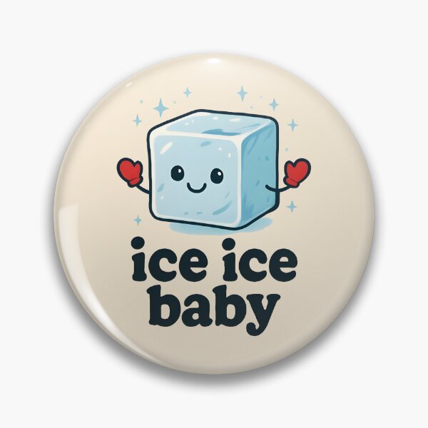 Item preview, Ice Ice Baby Funny Winter 90s Song Pun Design  designed and sold by Dantin.
