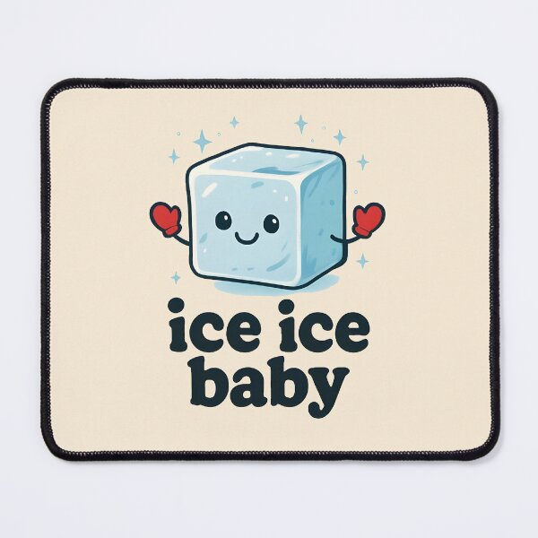 Item preview, Ice Ice Baby Funny Winter 90s Song Pun Design  designed and sold by Dantin.