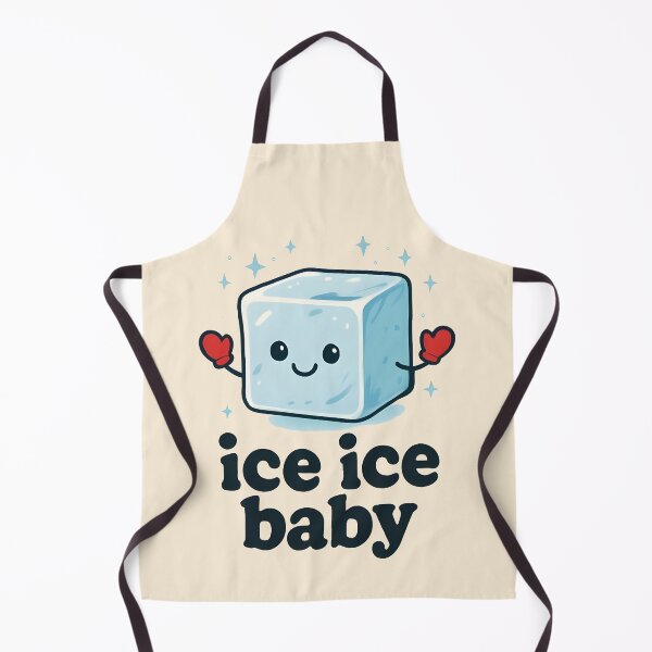Item preview, Ice Ice Baby Funny Winter 90s Song Pun Design designed and sold by Dantin.