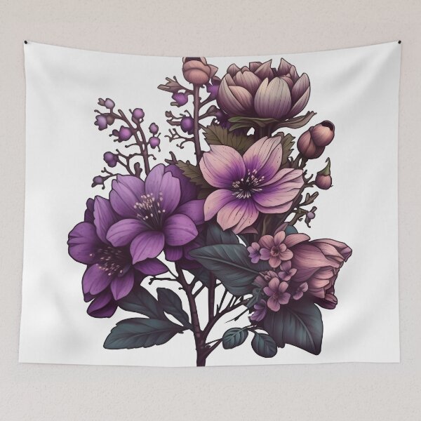 Item preview, Purple Flowers designed and sold by therodion.