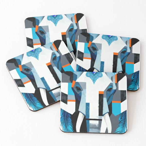 Item preview, Azure Guardian Beast - Abstract Chromatic Phantom #96 designed and sold by Simple Life & KAMOCHI.