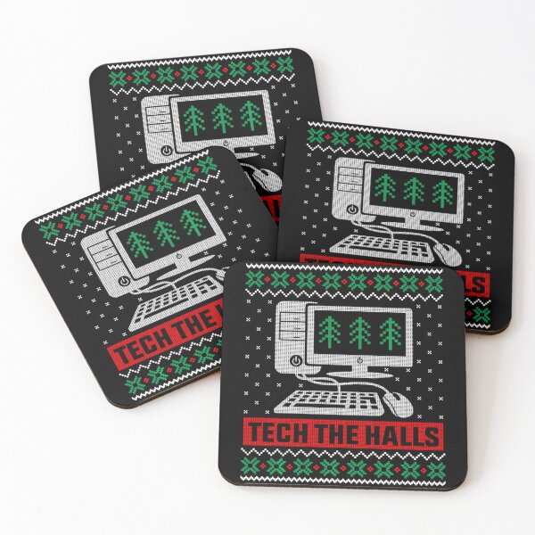 Item preview, Tech The Halls Computer Ugly Christmas Holiday Sweater Pattern Design designed and sold by Chaya Reid.
