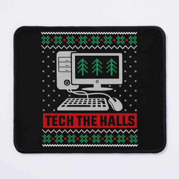 Item preview, Tech The Halls Computer Ugly Christmas Holiday Sweater Pattern Design designed and sold by Chaya Reid.