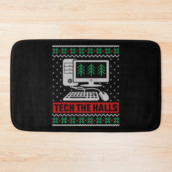 Item preview, Tech The Halls Computer Ugly Christmas Holiday Sweater Pattern Design designed and sold by Chaya Reid.