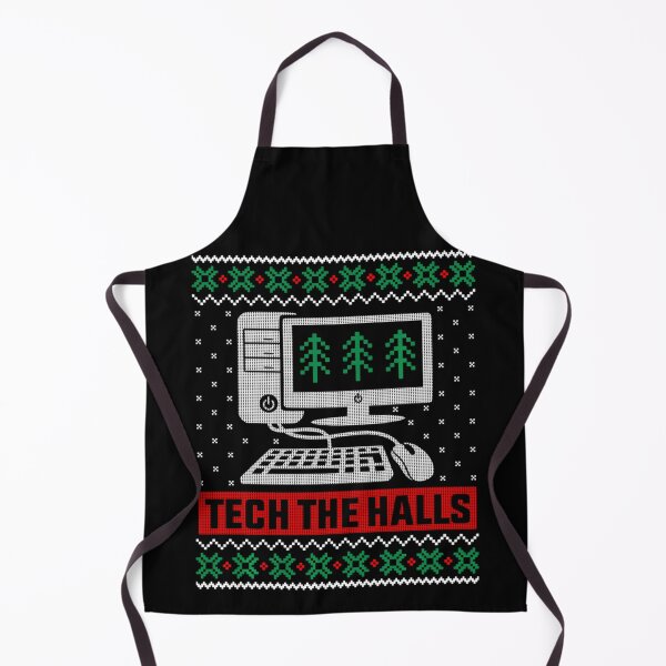 Item preview, Tech The Halls Computer Ugly Christmas Holiday Sweater Pattern Design designed and sold by Chaya Reid.