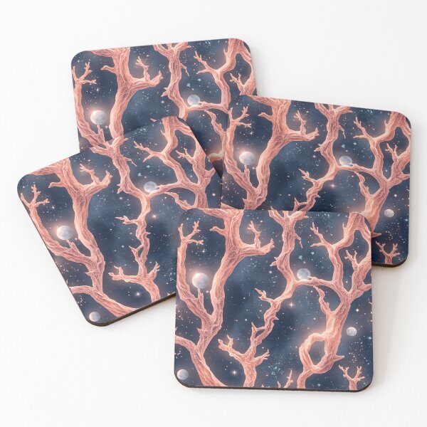 Item preview, Cosmic Coral Tree Pattern  Glowing Fantasy Galaxy Design designed and sold by Trueways.