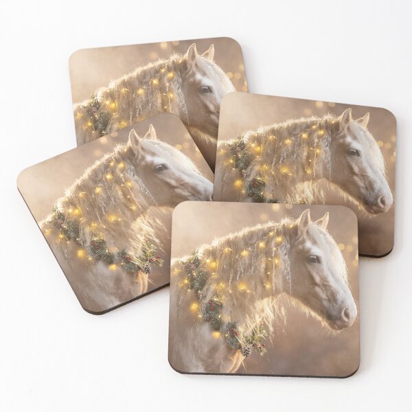 Item preview,  A beautiful palomino tinker horse stands gracefully in a soft, dusty atmosphere designed and sold by Julia Shepeleva.