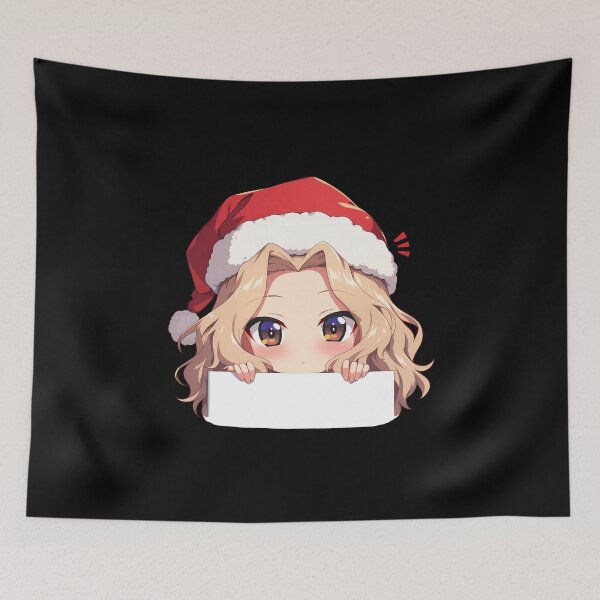 Item preview, Und Kay Christmas Kawaii Girls Und Panzer Anime Girl Chibi Holiday Peeker designed and sold by thedarvills.