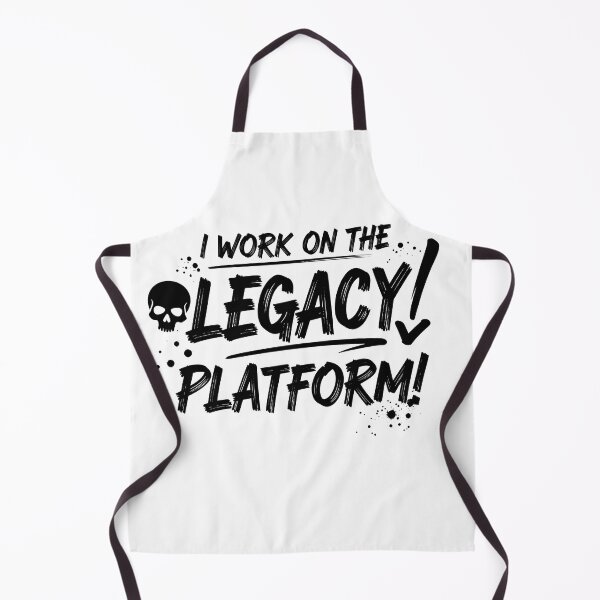 Item preview, I Work on the Legacy Platform – Developer Sticker designed and sold by NewOldArtsy.