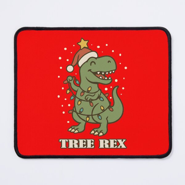 Item preview, Tree Rex – Cute Christmas T-Rex Wrapped in Lights designed and sold by LeatherbeardArt.