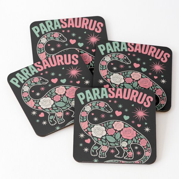 Item preview, Parasaurus Watercolor Floral Paraeducator Dinosaur  designed and sold by KotexTemu.