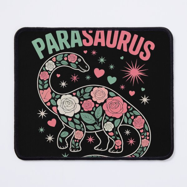 Item preview, Parasaurus Watercolor Floral Paraeducator Dinosaur  designed and sold by KotexTemu.