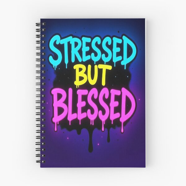 Item preview, Stressed But Blessed Positive Words designed and sold by StreetWave01.