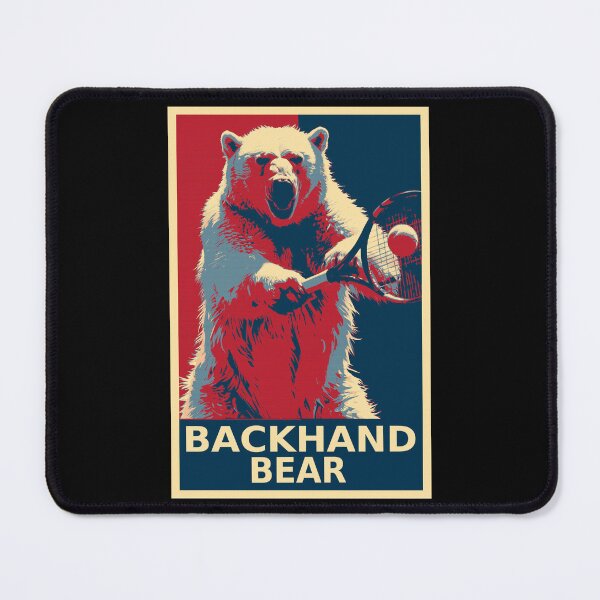 Item preview, Backhand Bear Polar Bear Tennis Player HOPE designed and sold by TrueArtsStore.