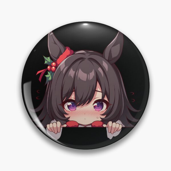 Item preview, Curren Chan Uma Musume Pretty Derby Chibi Kawaii Christmas Anime Girl designed and sold by thedarvills.