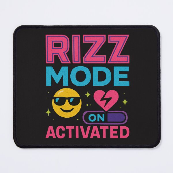 Item preview, Rizz Mode Activated – Cool Emoji Trend Meme Design designed and sold by MOAVE-Design.