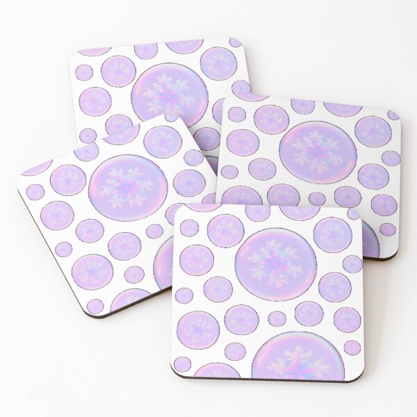 Item preview, Holographic Snowflake Bubble T-Shirt – Dreamy Pastel Winter Design designed and sold by KDesignCrafts.