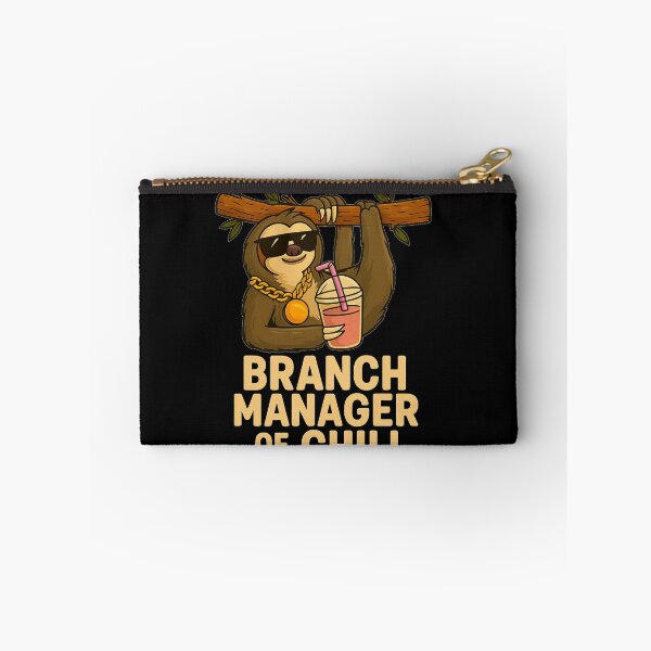 Item preview, Branch Manager of Chill – Funny Sloth Wearing Shades & Gold Chain designed and sold by JonelCrafts.