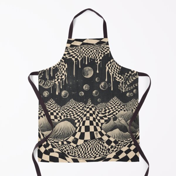 Item preview, Japanese Vintage Psychedelic Poster – Oriental Surrealism with Wavy Checkerboard Drip | Dalí-Inspired Art. designed and sold by printeGear.