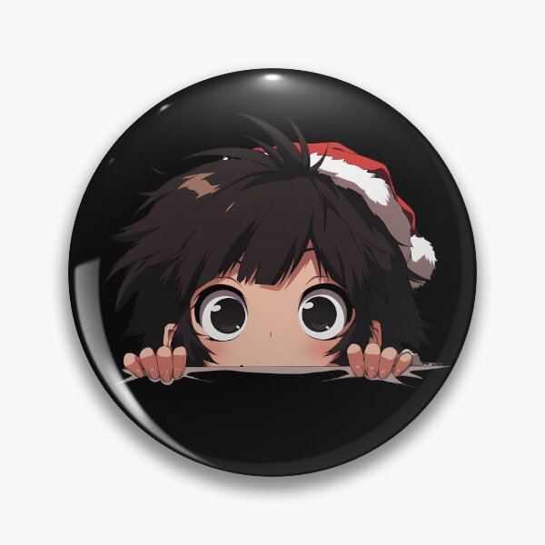 Item preview, Akane Tsunemori Psycho Pass Chibi Kawaii Christmas Peeker Anime Girl Holiday Warmth designed and sold by thedarvills.