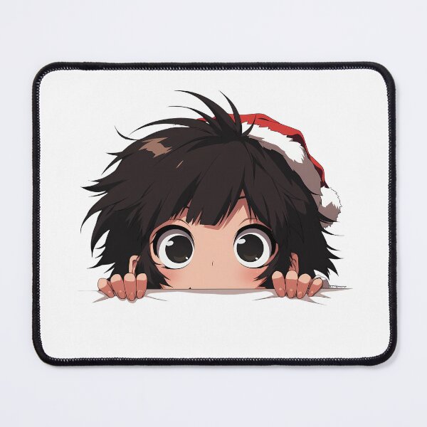 Item preview, Akane Tsunemori Psycho Pass Chibi Kawaii Christmas Peeker Anime Girl Holiday Warmth designed and sold by thedarvills.