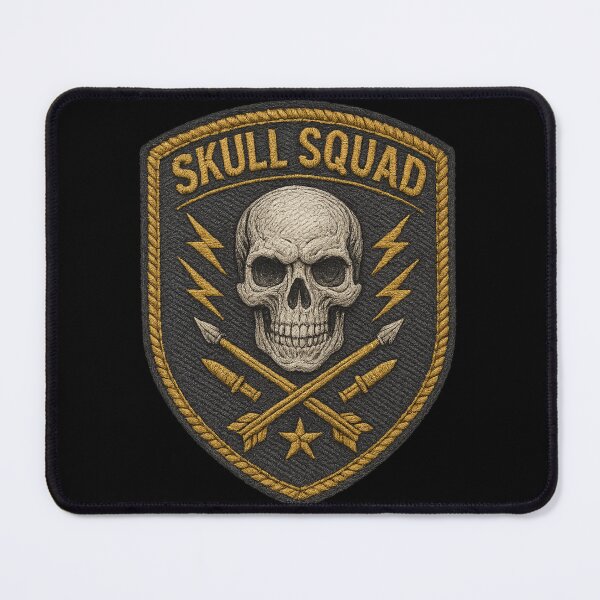 Item preview, Skull Squad skull and rounds combat shield designed and sold by LaNadaYFundante.
