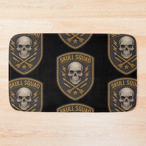 Item preview, Skull Squad skull and rounds combat shield designed and sold by LaNadaYFundante.