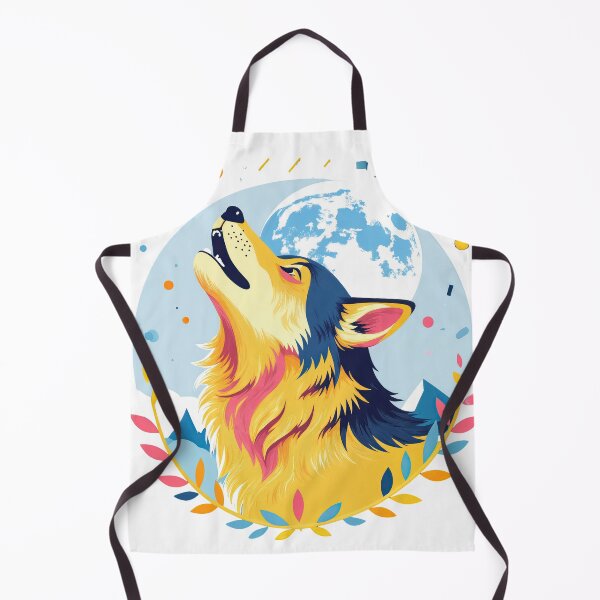 Item preview, Lobo Aullando Bajo la Luz de la Luna – Emblema de la Naturaleza Vibrante designed and sold by ForeverPrintsOK.