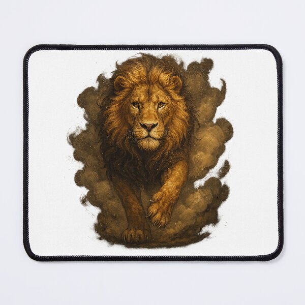 Item preview, Lion of Smoke - Charging Golden Beast designed and sold by SarahsSZN.