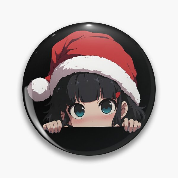 Item preview, Nobuchika Ginoza Psycho Pass Chibi Kawaii Christmas Peeker Anime Holiday Expression designed and sold by thedarvills.