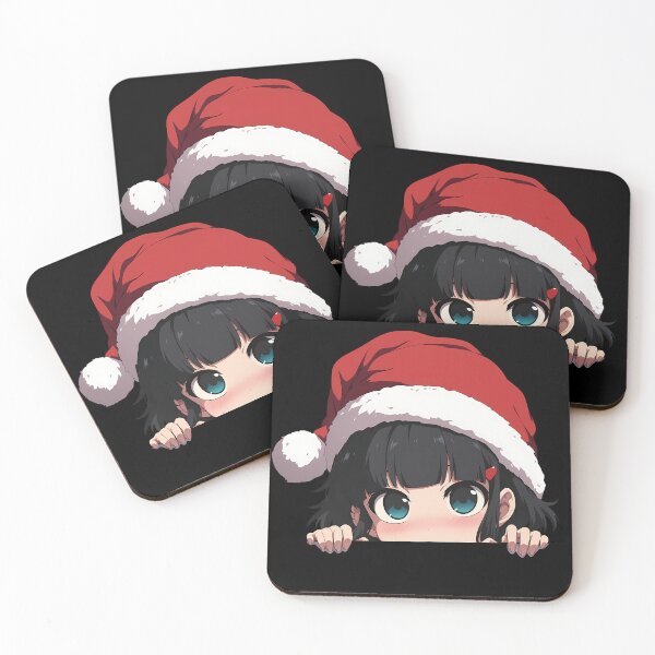 Item preview, Nobuchika Ginoza Psycho Pass Chibi Kawaii Christmas Peeker Anime Holiday Expression designed and sold by thedarvills.