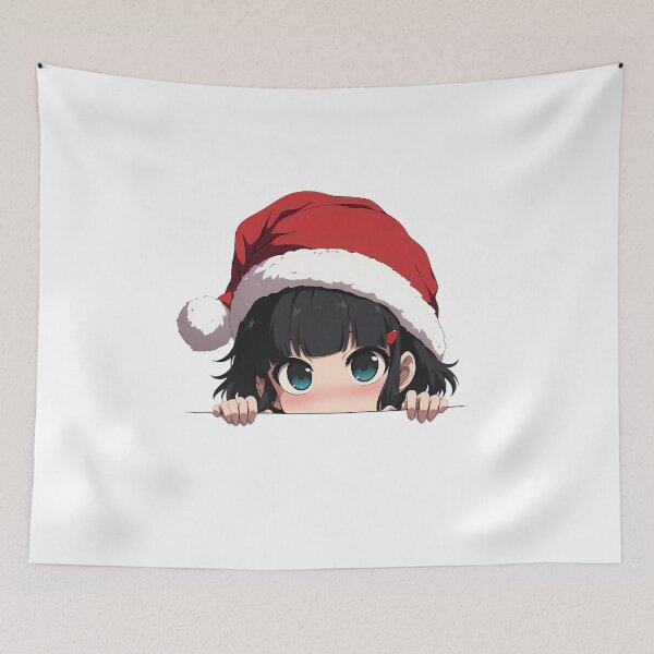 Item preview, Nobuchika Ginoza Psycho Pass Chibi Kawaii Christmas Peeker Anime Holiday Expression designed and sold by thedarvills.