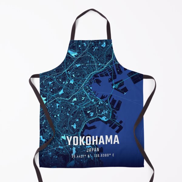 Item preview, Yokohama Midnight City Map designed and sold by HomeLivingCo.