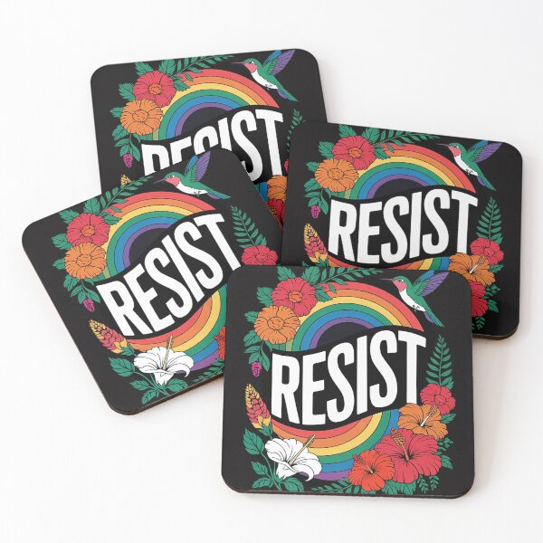 Item preview, Resist Floral Anti Trump Political Protest Pride Month LGBTQ  designed and sold by KotexTemu.