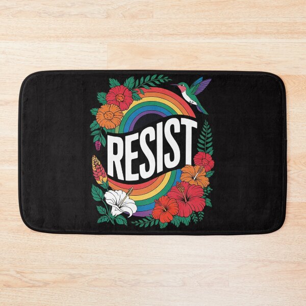 Item preview, Resist Floral Anti Trump Political Protest Pride Month LGBTQ  designed and sold by KotexTemu.