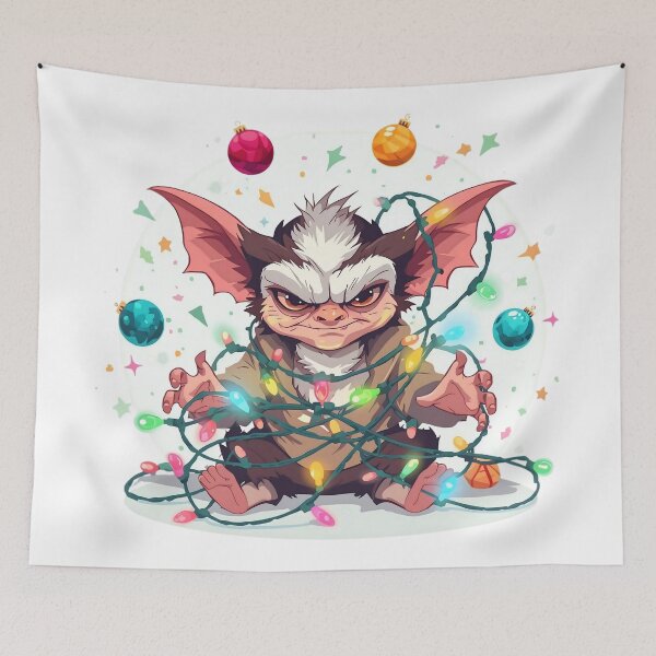 Item preview, Cute Christmas Chaos Creature | Holiday Gremlin Lights designed and sold by SoulenCify.