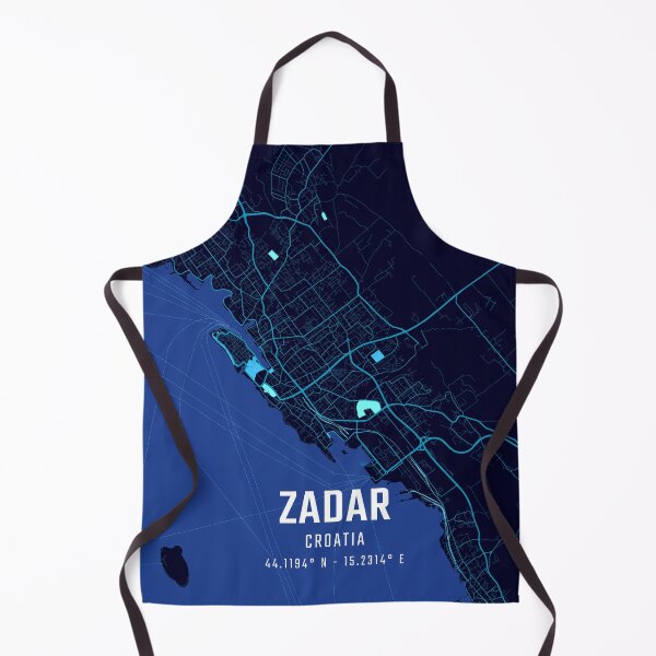 Item preview, Zadar Midnight City Map designed and sold by HomeLivingCo.
